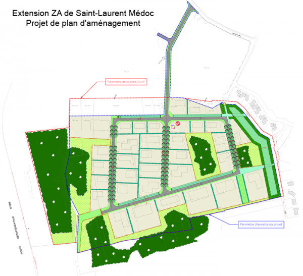 Plan projet extension ZA-St-Laurent-site